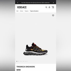 Versace men shoes new